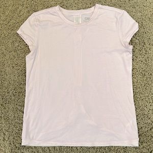 Athleta Girl pale pink short sleeve shirt sz XL/14